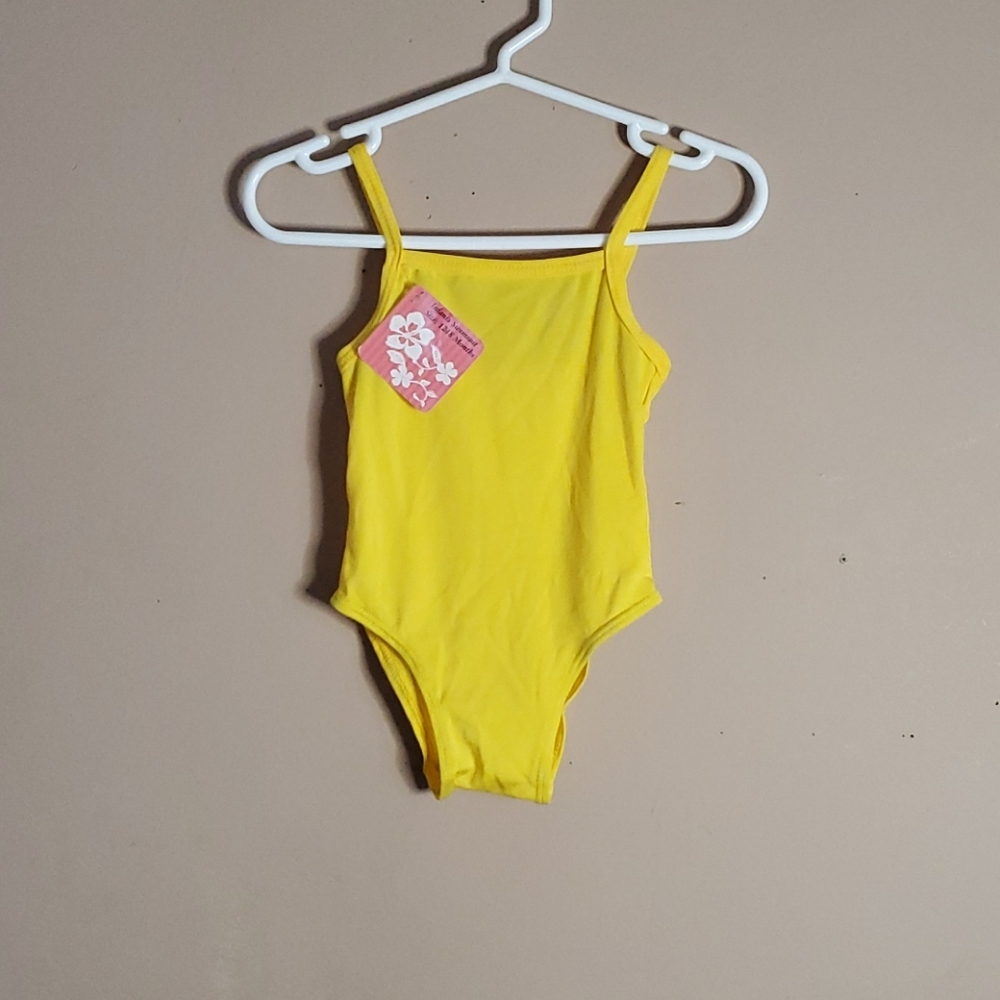 Infant girl yellow swimsuit size 12-18 months